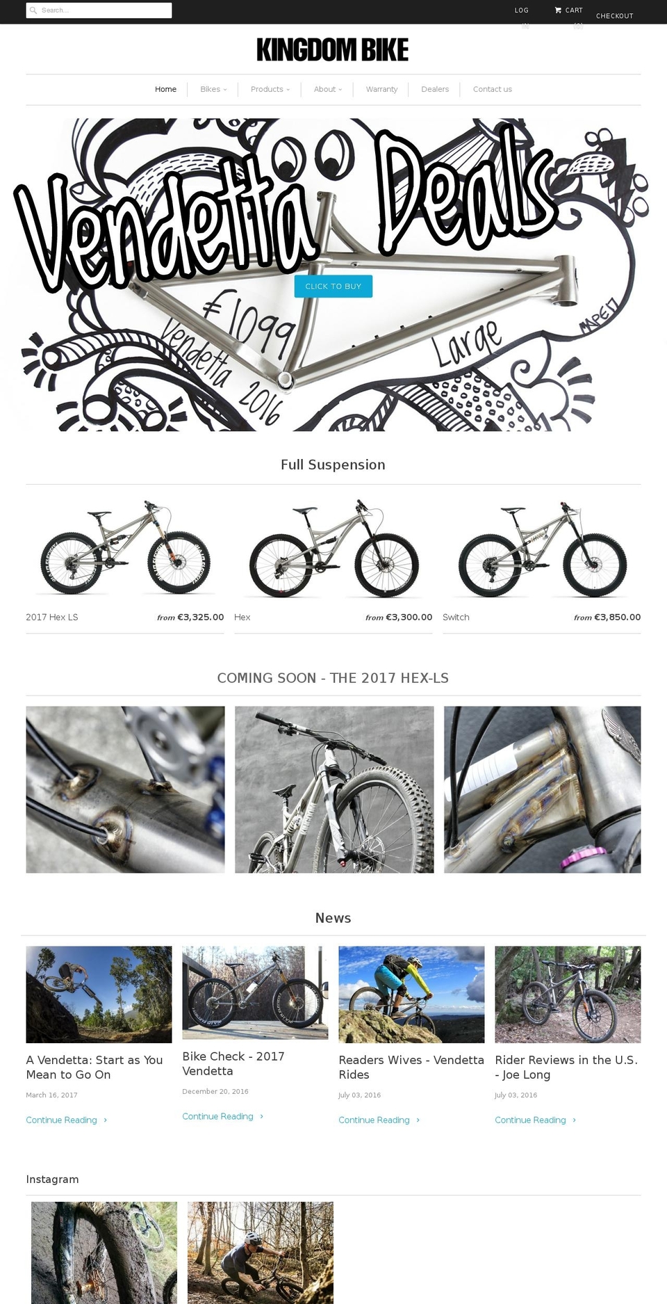 kingdombike.com shopify website screenshot