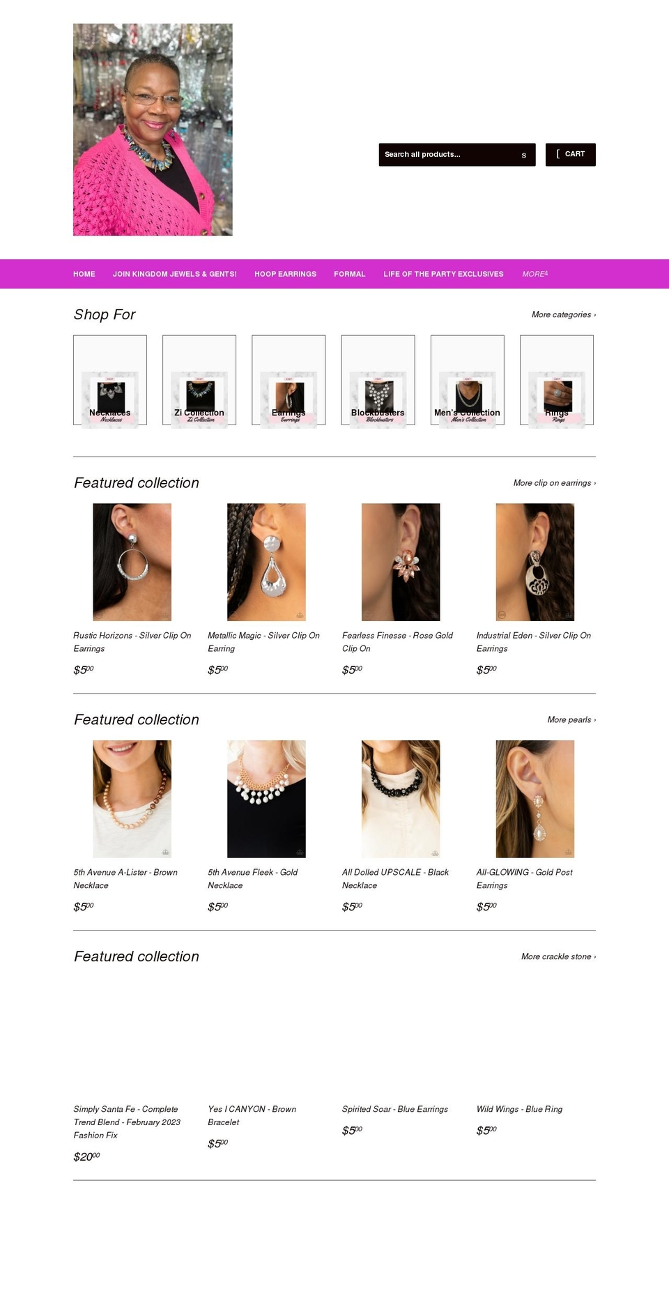 kingdomblingshowroom.com shopify website screenshot