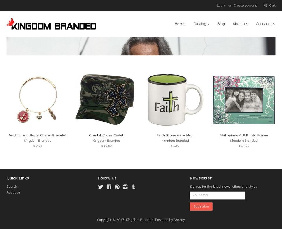 kingdombranded.com shopify website screenshot