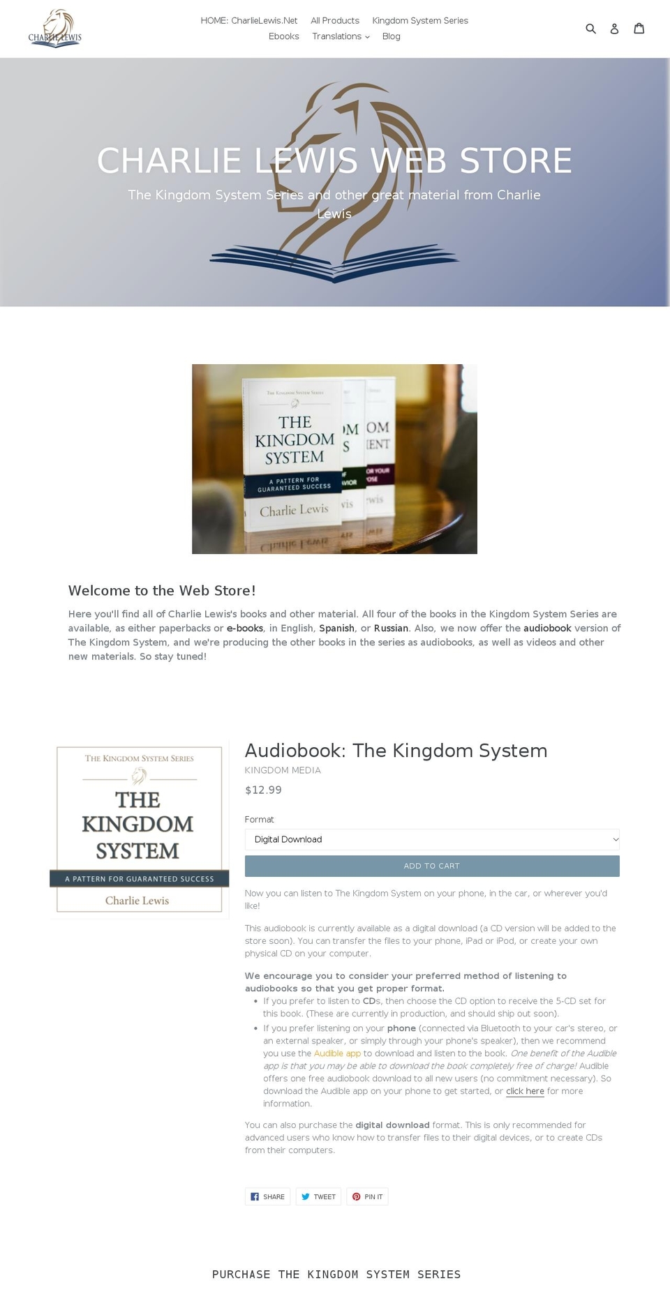 kingdomdeployment.center shopify website screenshot