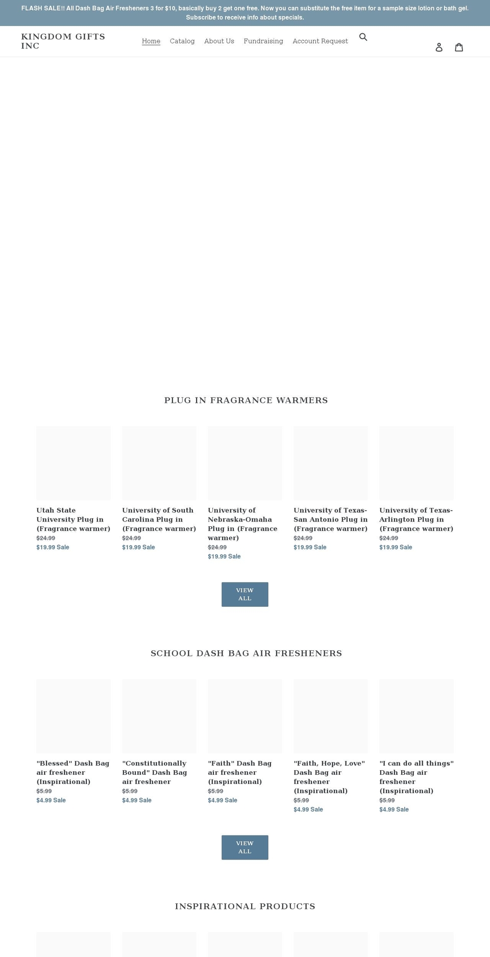 kingdomgiftsinc.com shopify website screenshot