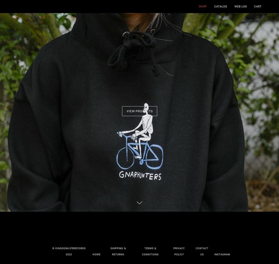 kingdomliferecords.com shopify website screenshot