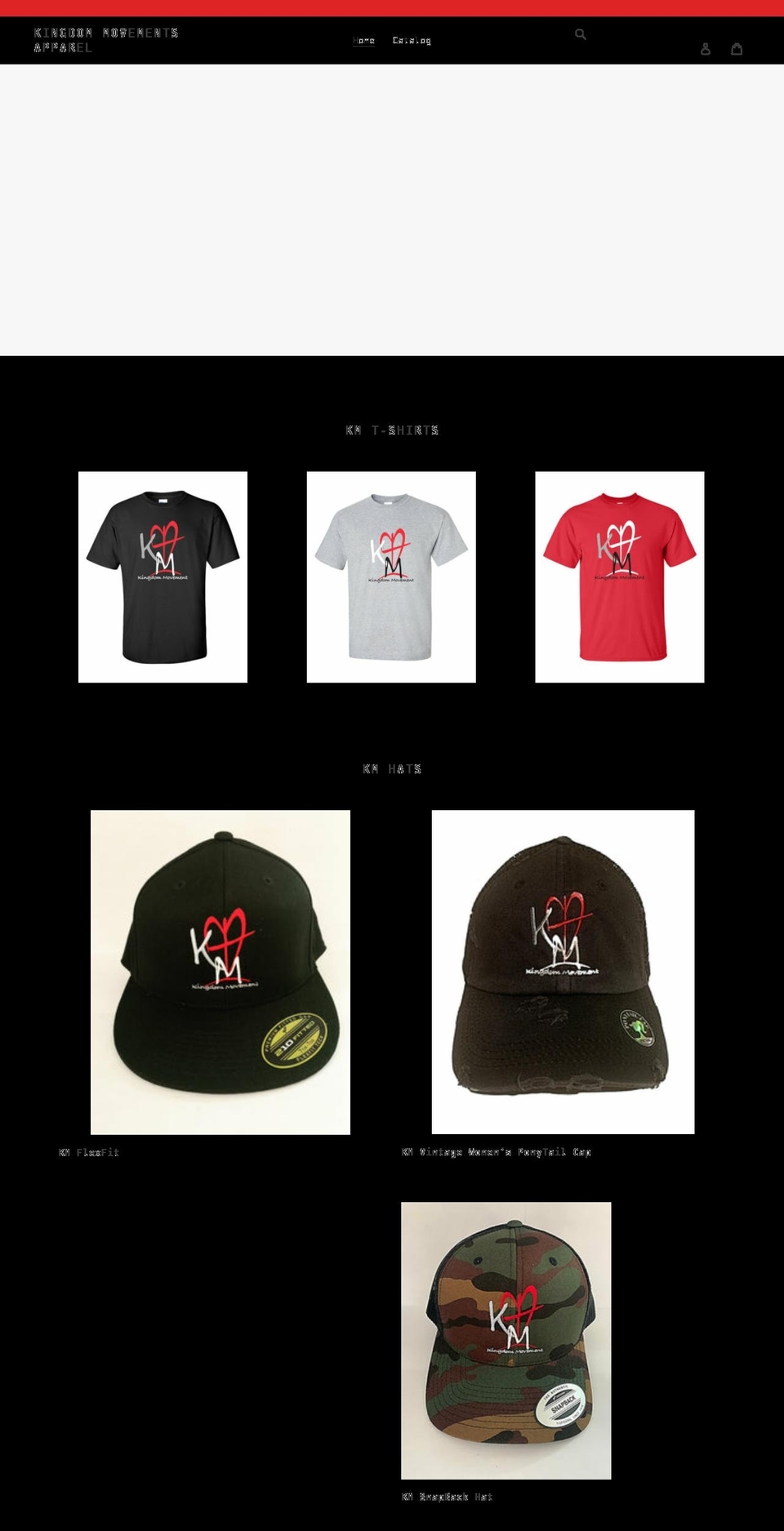 kingdommovementsapparel.com shopify website screenshot