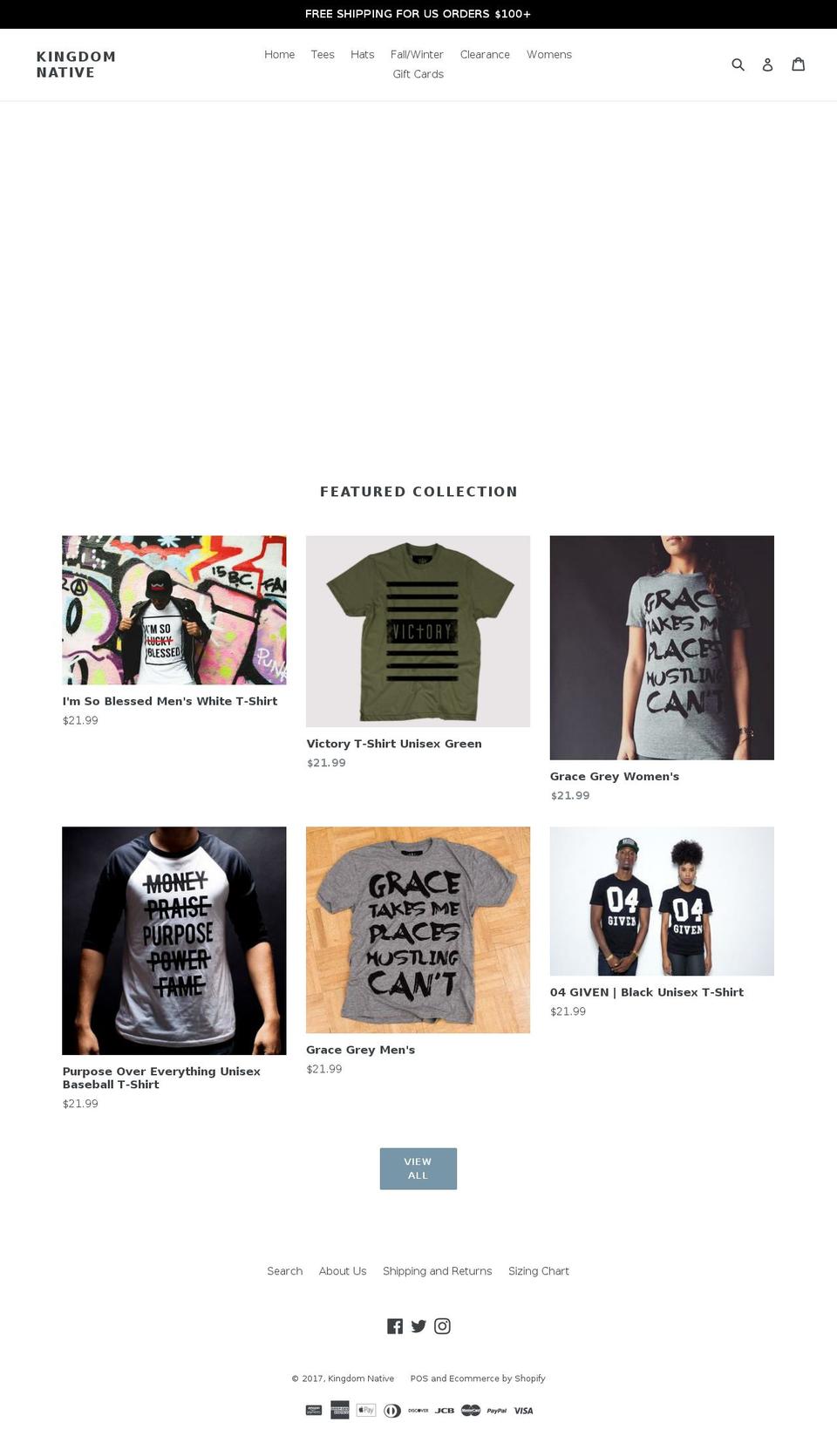 kingdomnative.com shopify website screenshot