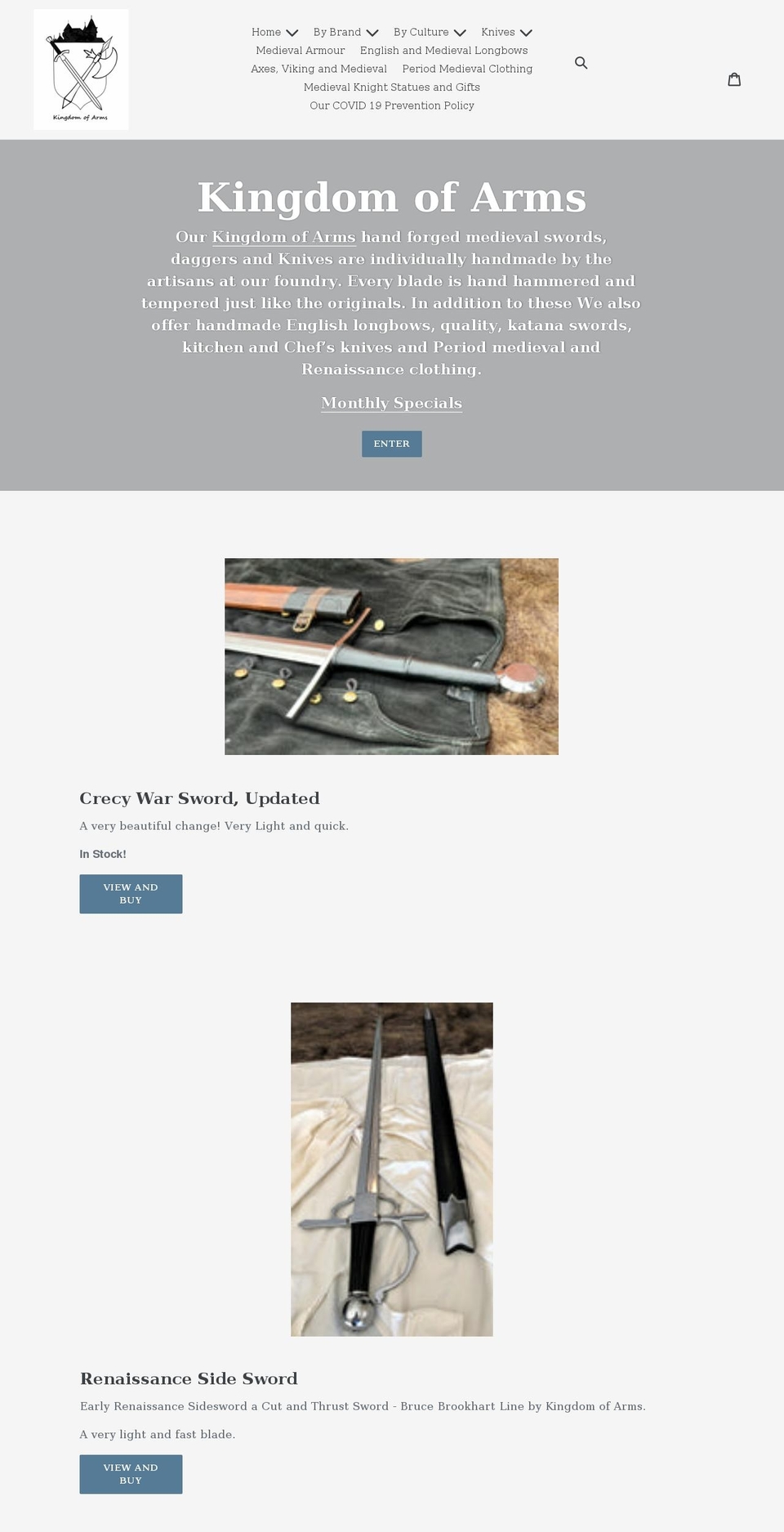 kingdomofarms.com shopify website screenshot