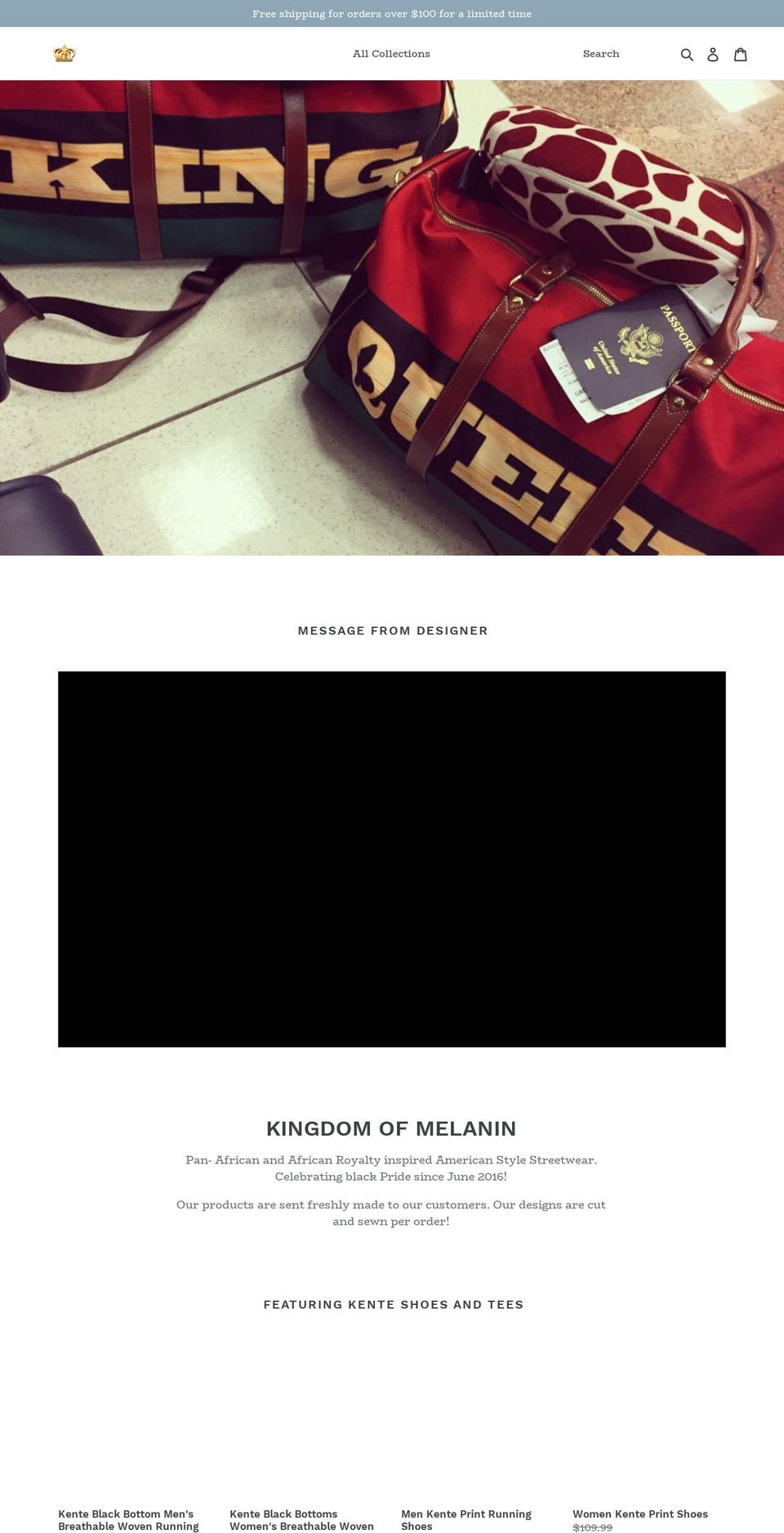 kingdomofmel.com — Shopify storefront screenshot