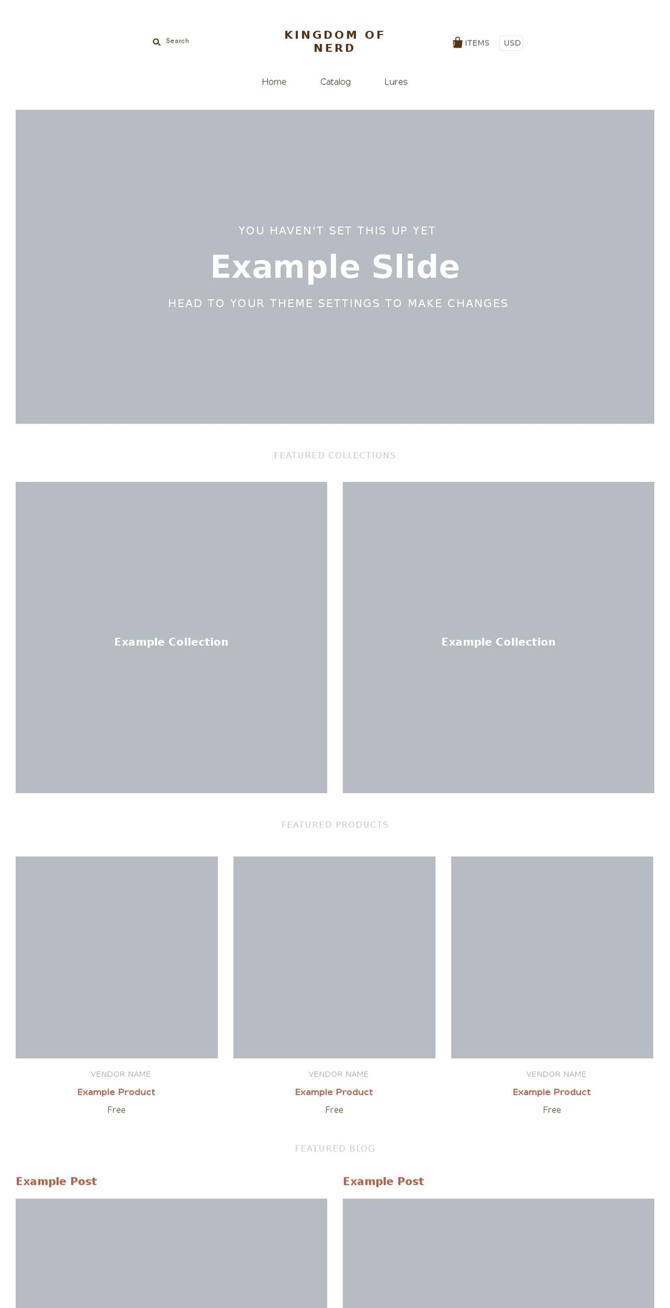 kingdomofnerd.com — Shopify storefront screenshot