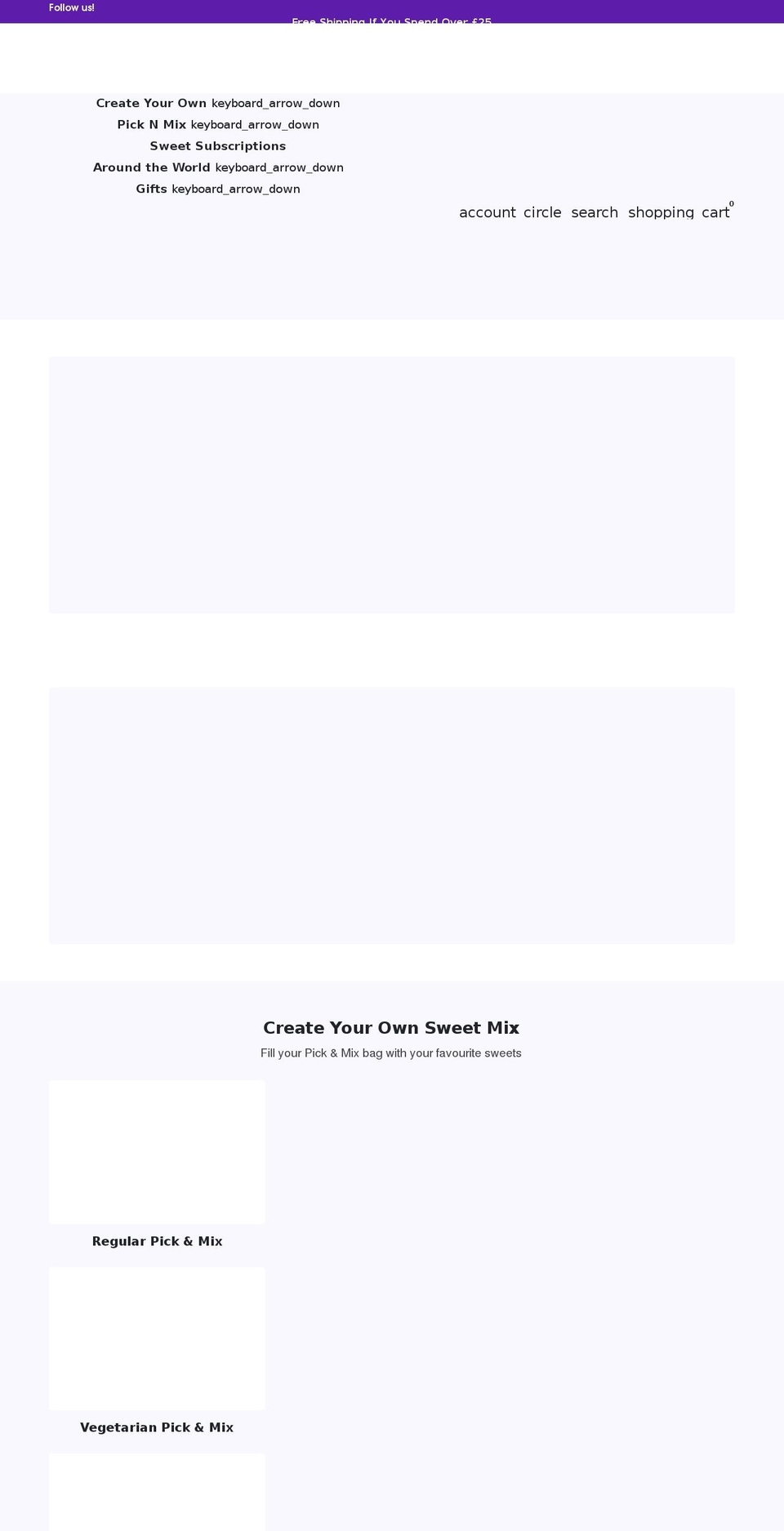 kingdomofsweets.co.uk shopify website screenshot