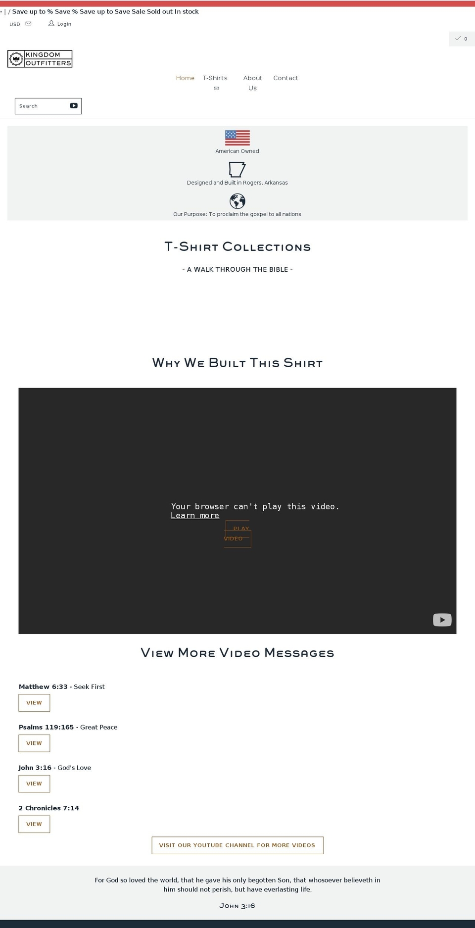 kingdomoutfitters316.com shopify website screenshot