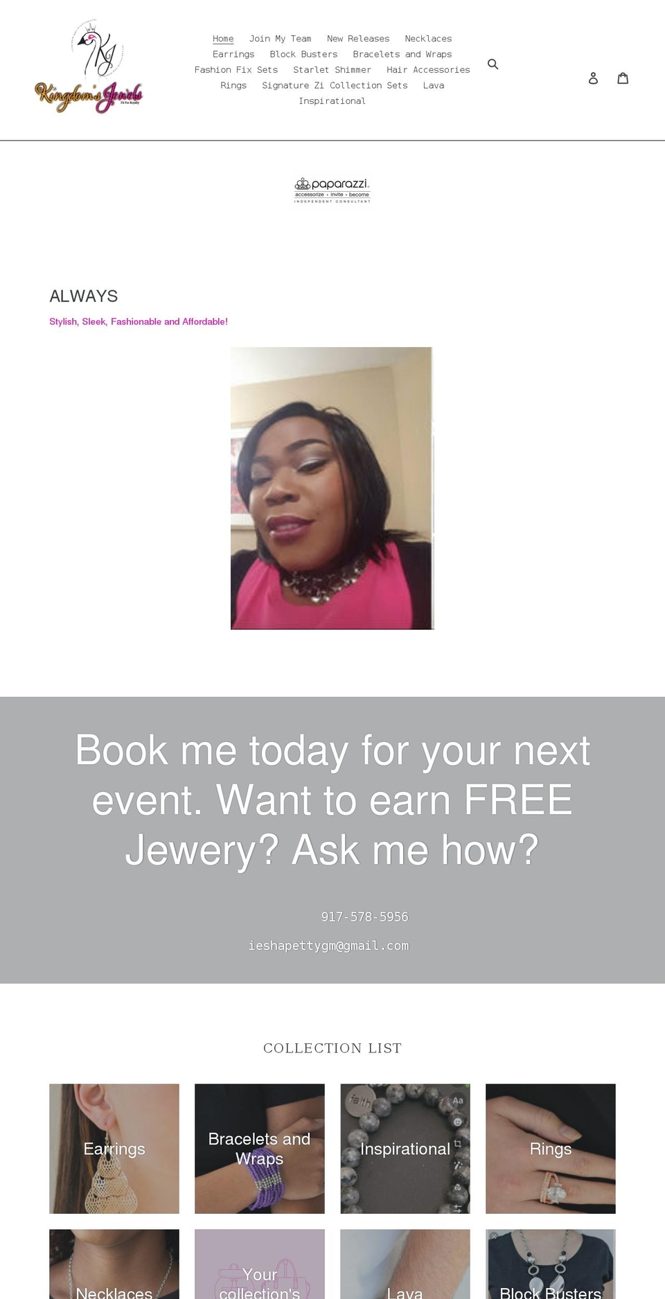 kingdomsjewels.com shopify website screenshot
