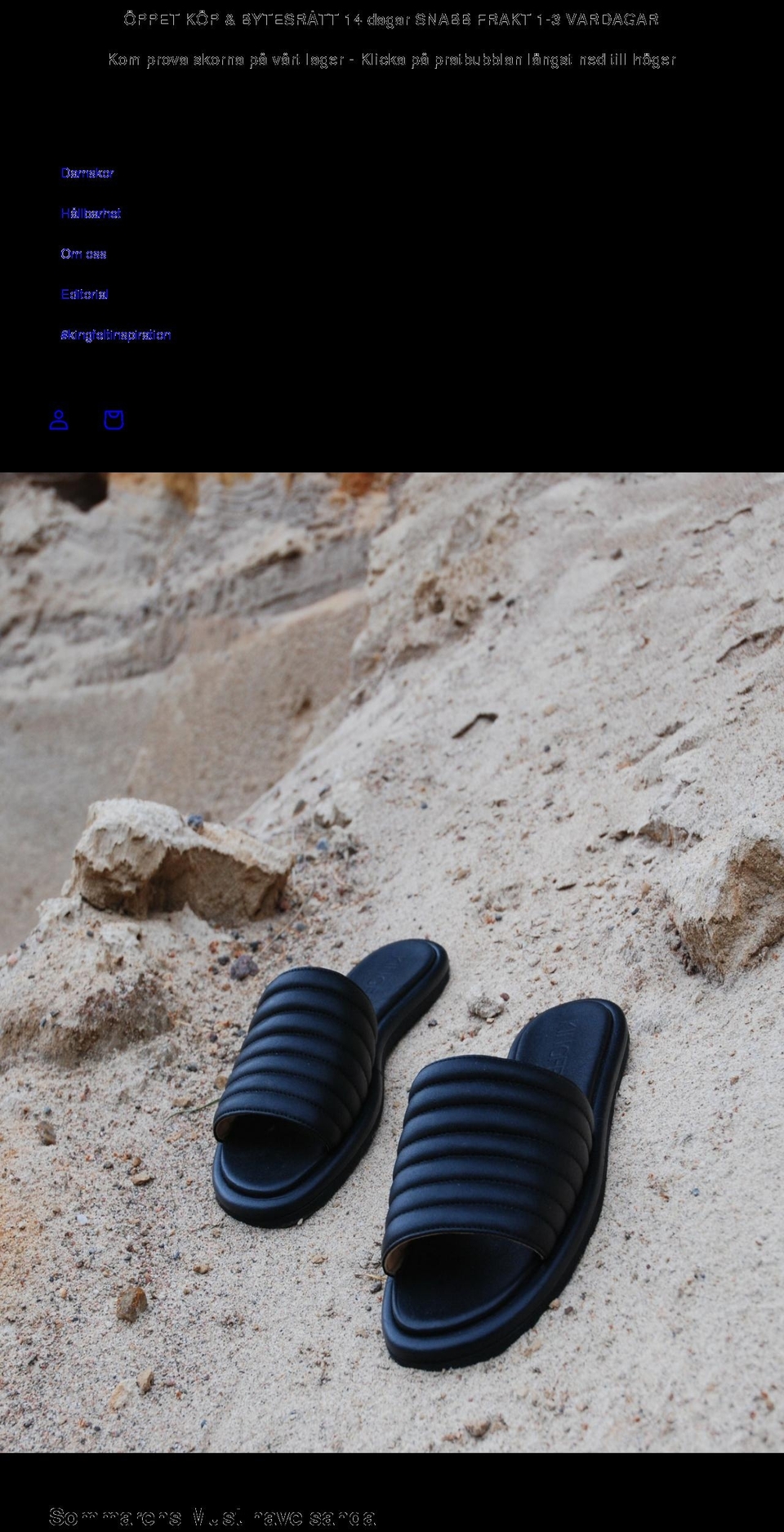 kingfeltfootwear.se shopify website screenshot