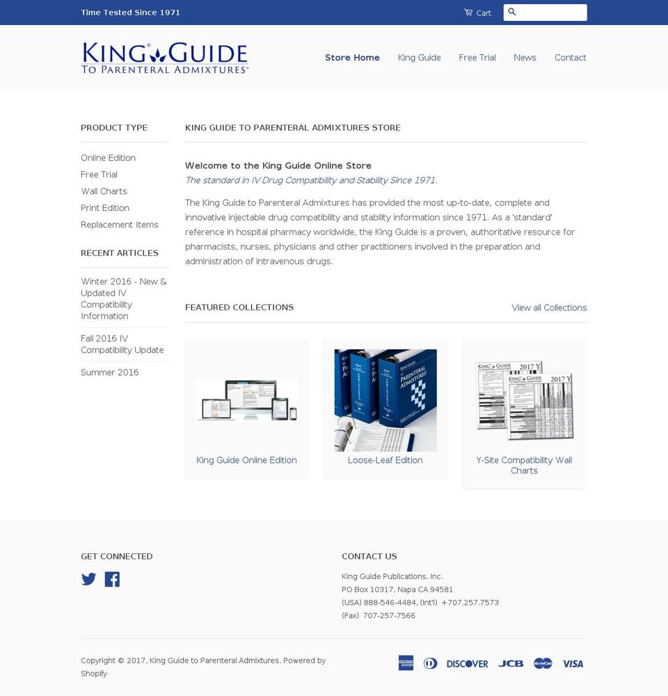 kingguide.net shopify website screenshot