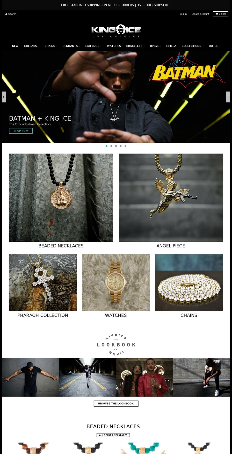 kingice.biz shopify website screenshot