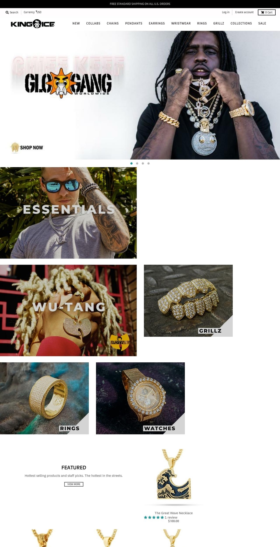 kingice.myshopify.com shopify website screenshot