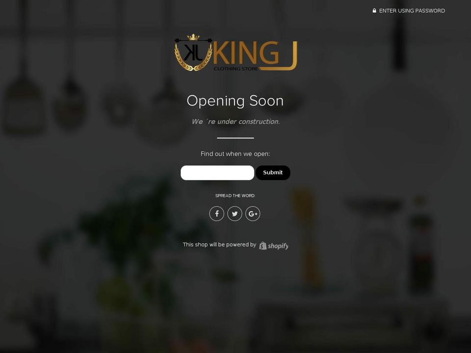 kingjdepot.com — Shopify storefront screenshot