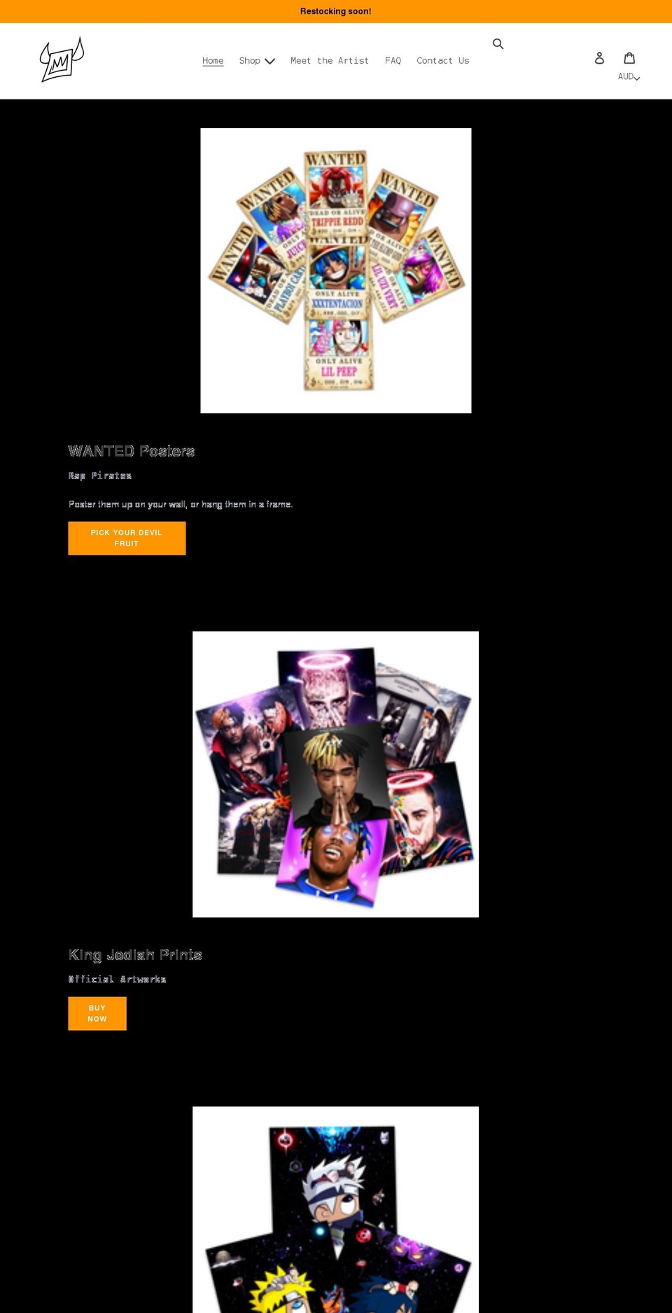 kingjediah.com shopify website screenshot