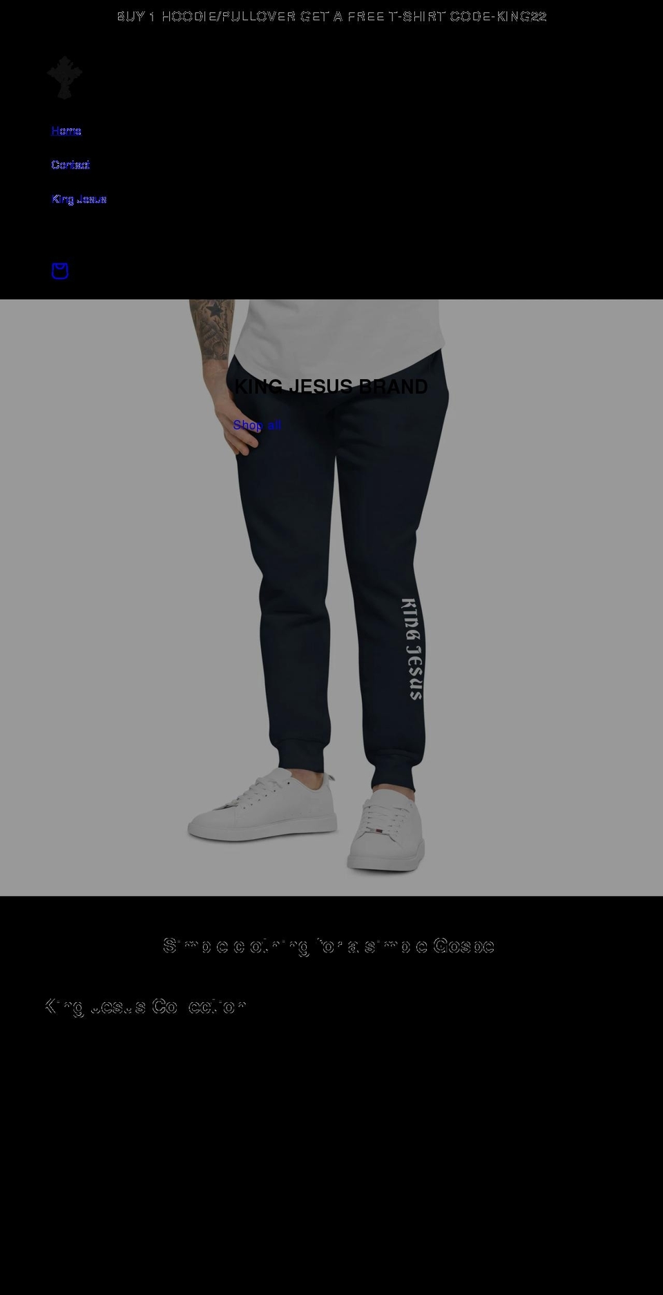 kingjesusbrand.com shopify website screenshot