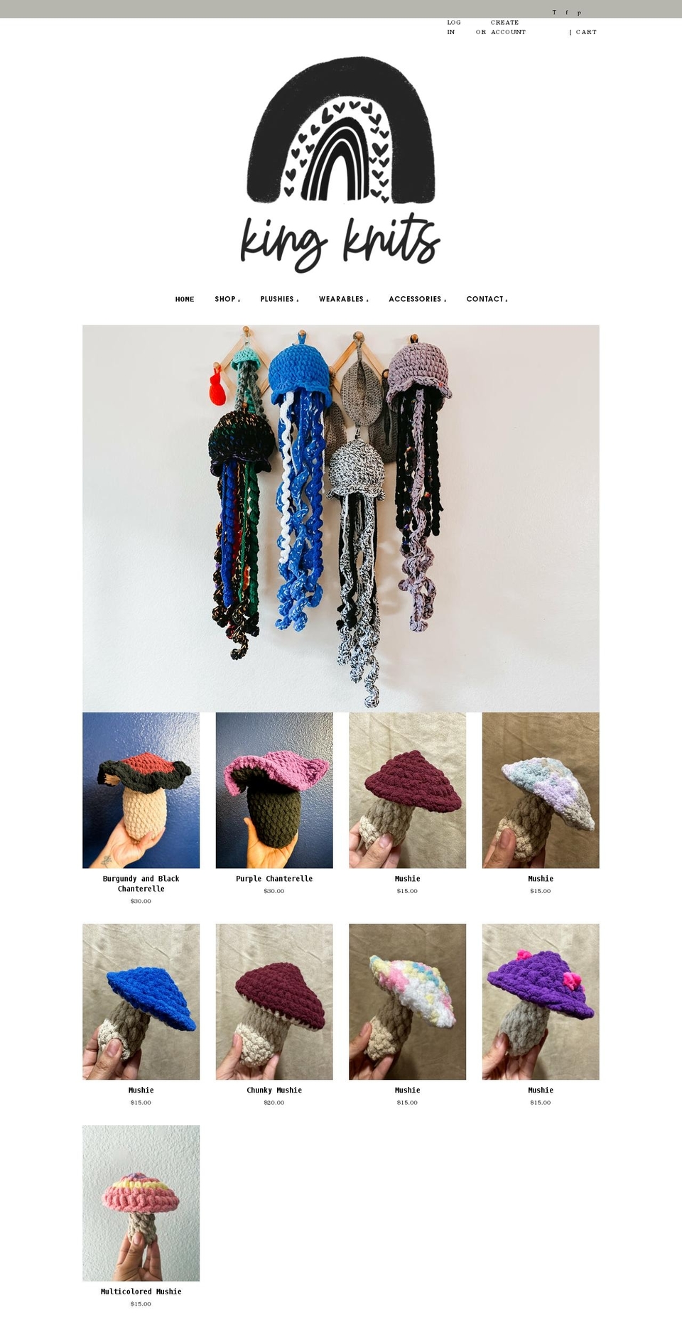 Ccc grace theme with Installments message Shopify theme site example kingknits.com