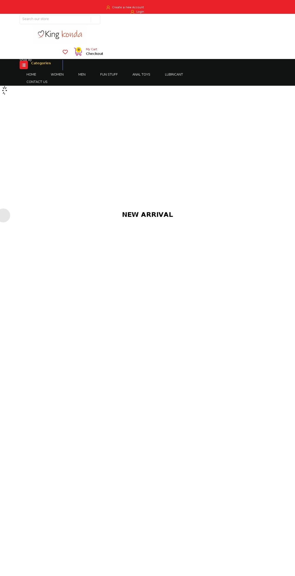 kingkonda.com shopify website screenshot