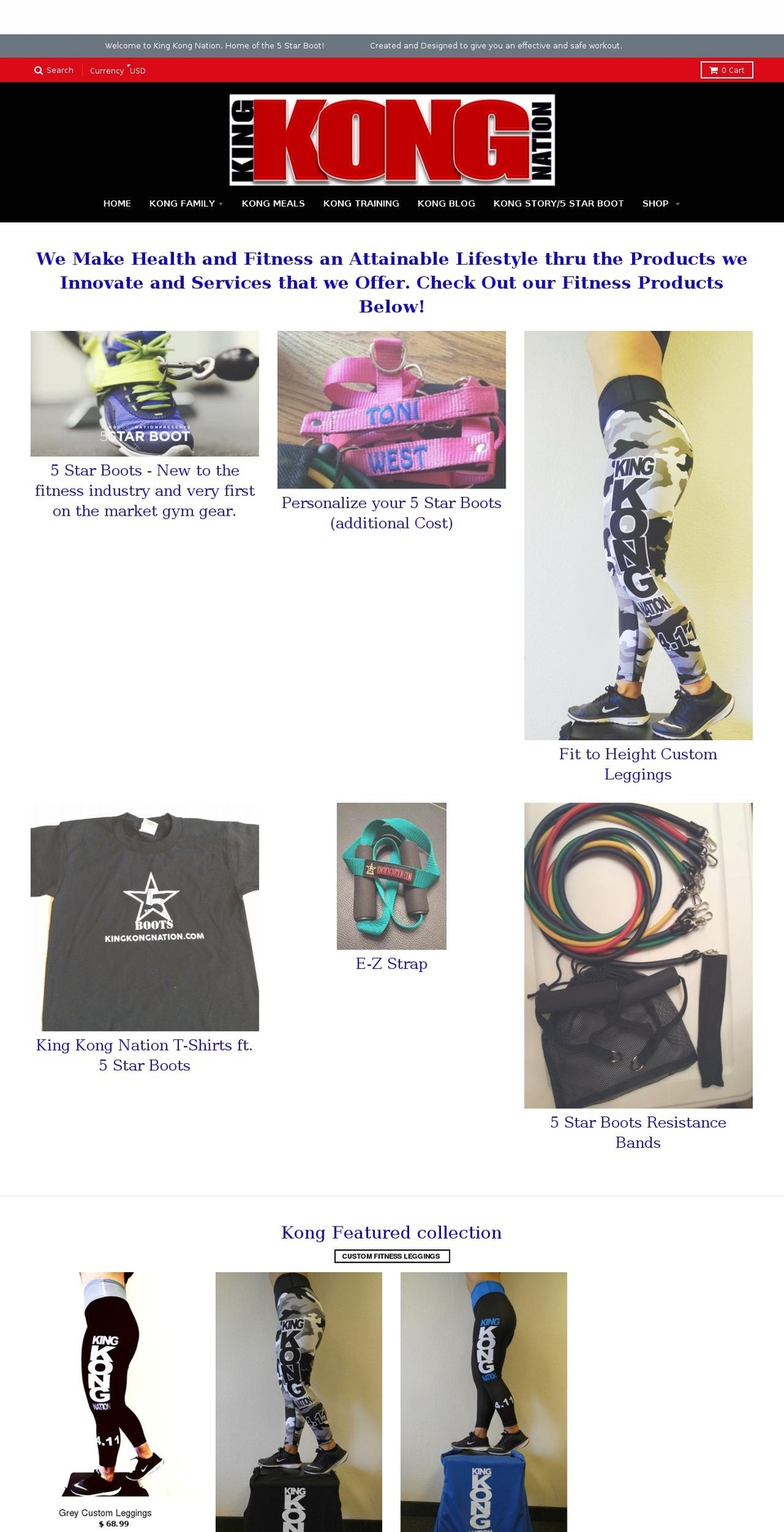 kingkongnation.com shopify website screenshot