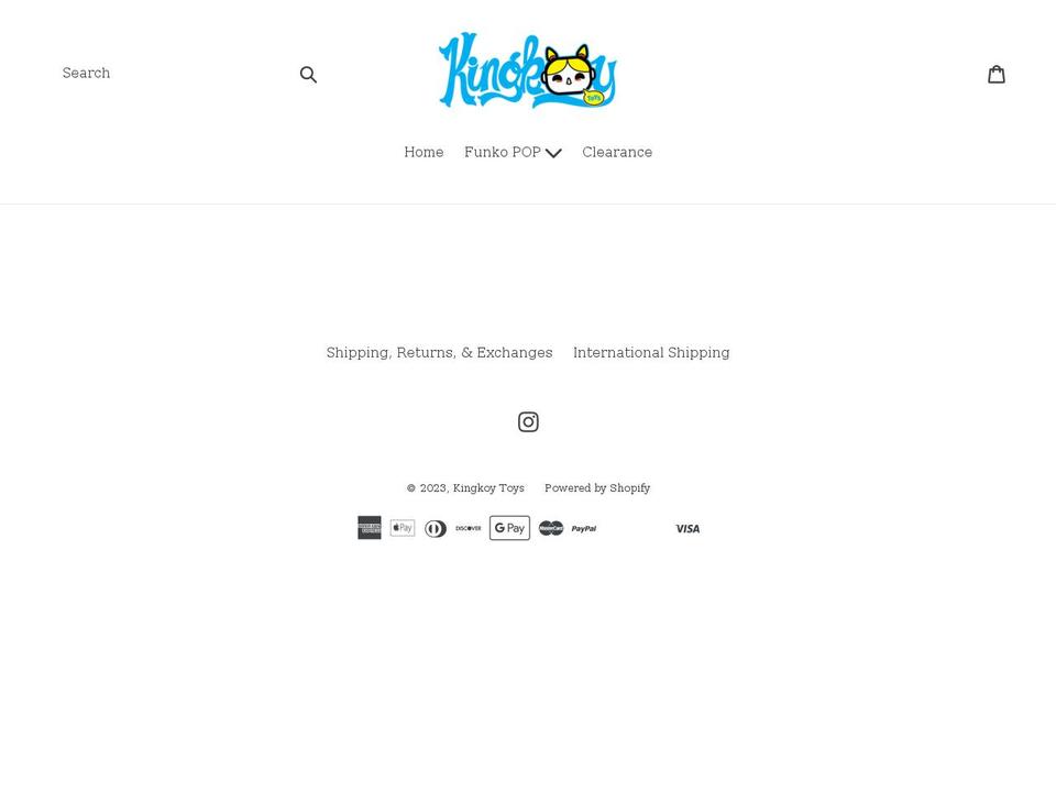 kingkoytoys.com shopify website screenshot