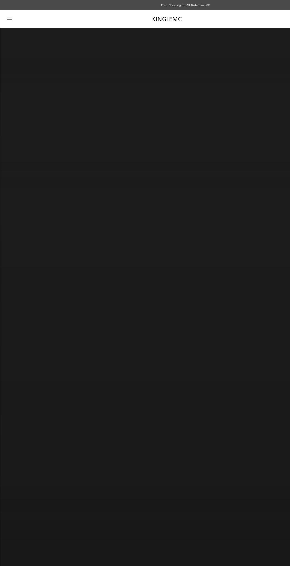kinglemc.com shopify website screenshot