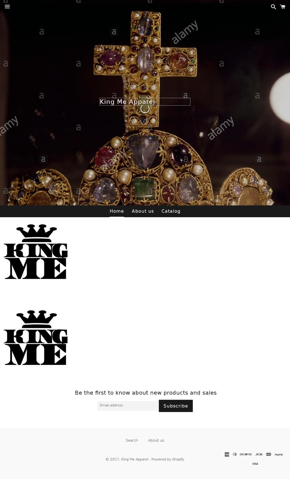 kingmeapparel.com shopify website screenshot