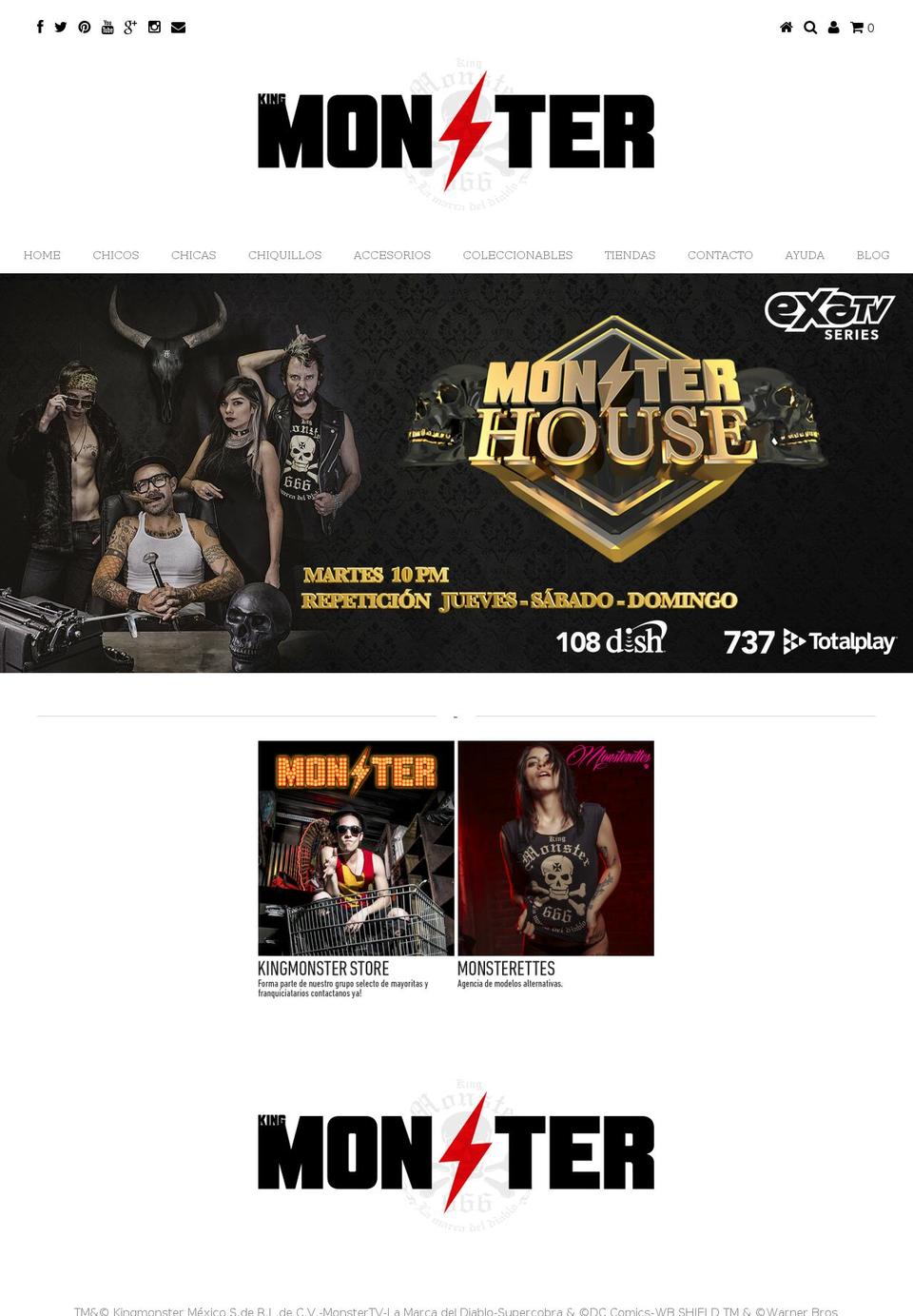 kingmonster.com.mx shopify website screenshot
