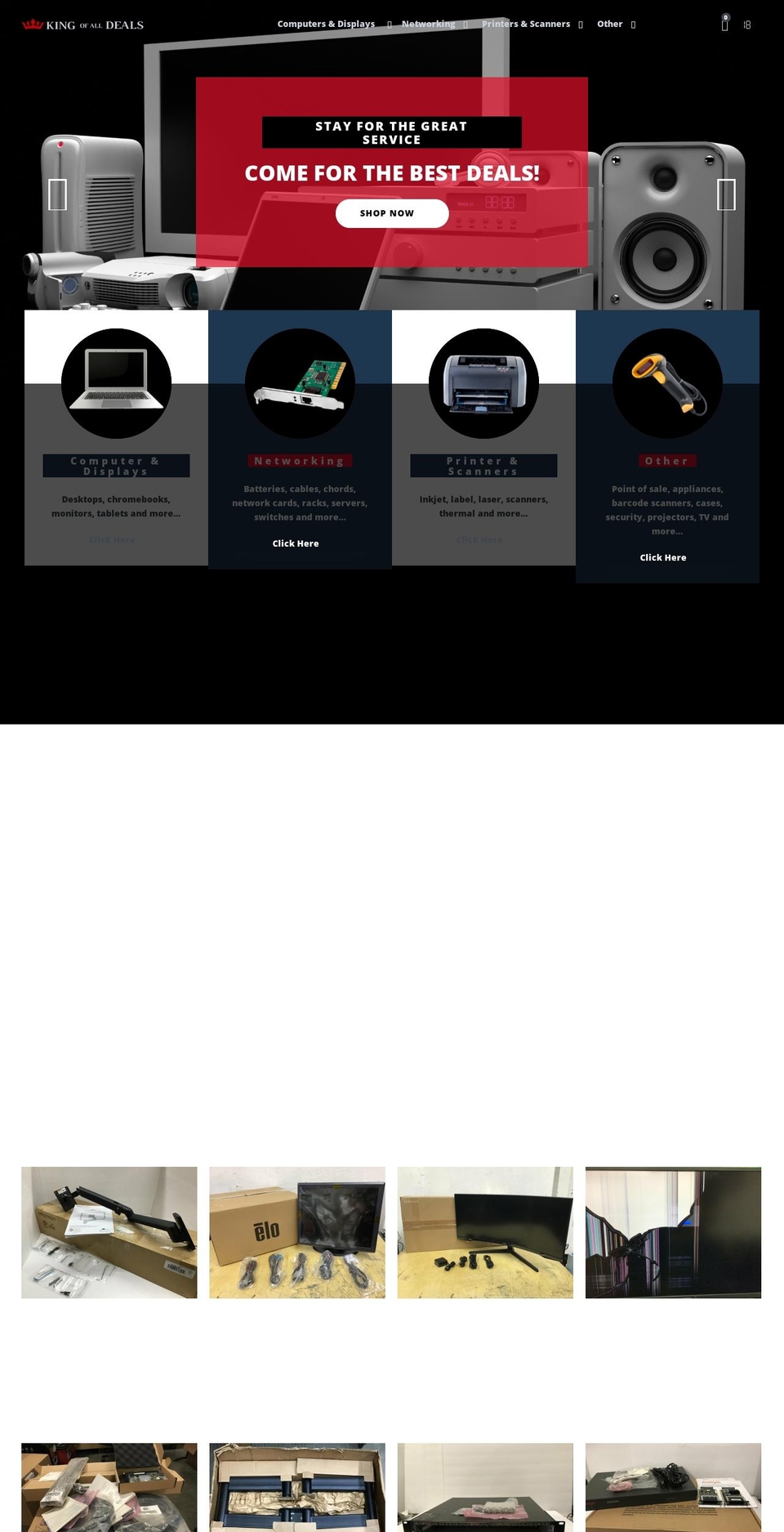 kingofalldeals.com shopify website screenshot