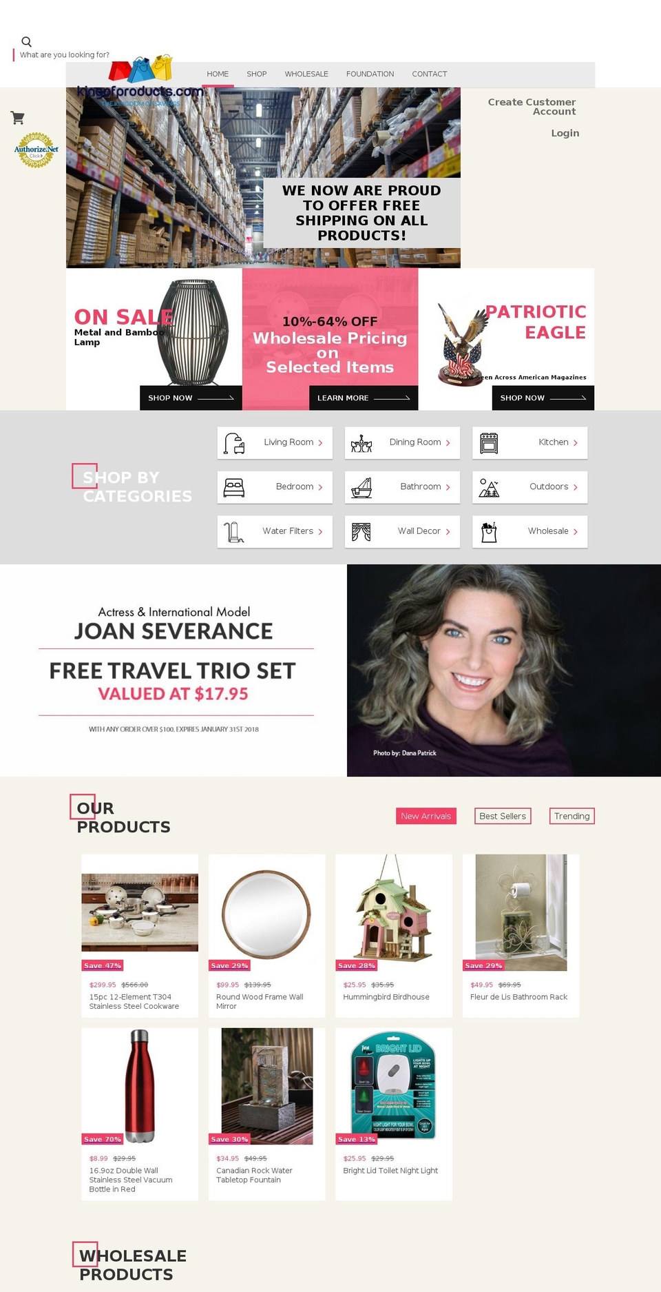 kingofproducts.com — Shopify storefront screenshot