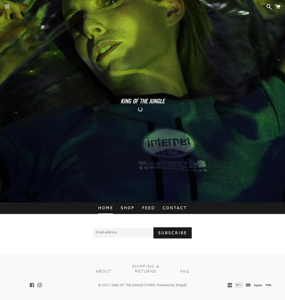 kingofthejungle.com.au shopify website screenshot