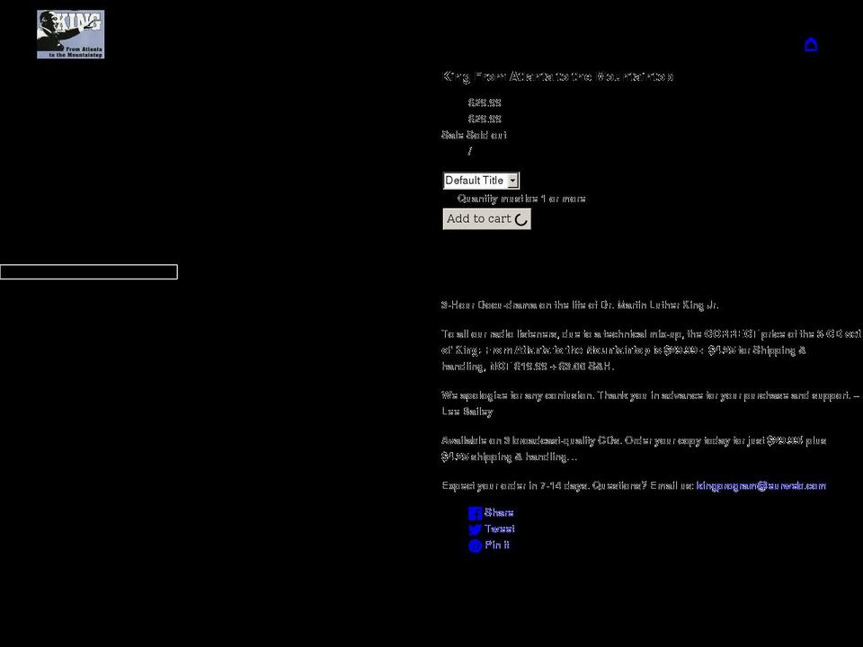 kingprogram.net shopify website screenshot