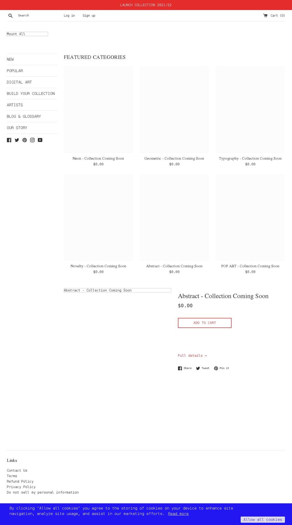 kingroxzetter.com — Shopify storefront screenshot