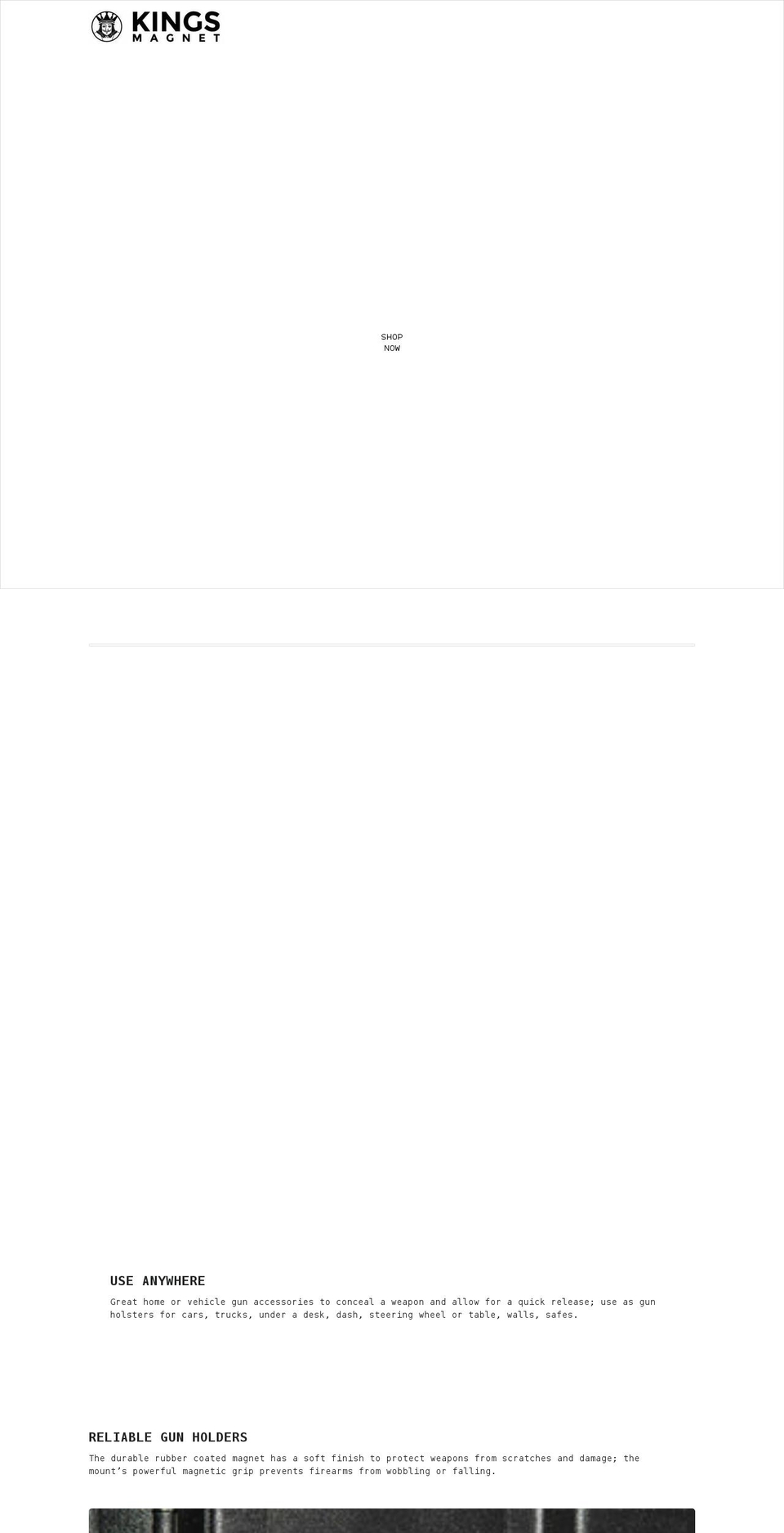 kings-magnet.com shopify website screenshot