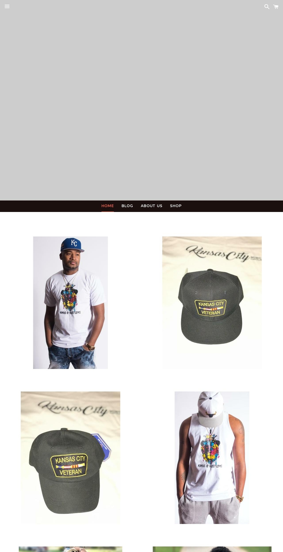 kingsandhustlers.com — Shopify storefront screenshot