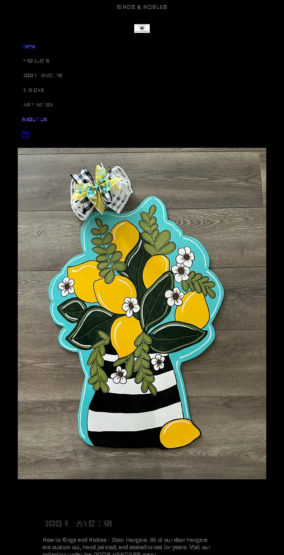 kingsandnoblesgifts.com shopify website screenshot