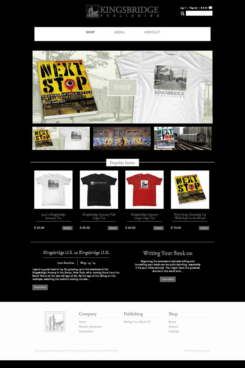 kingsbridgepublishing.com shopify website screenshot