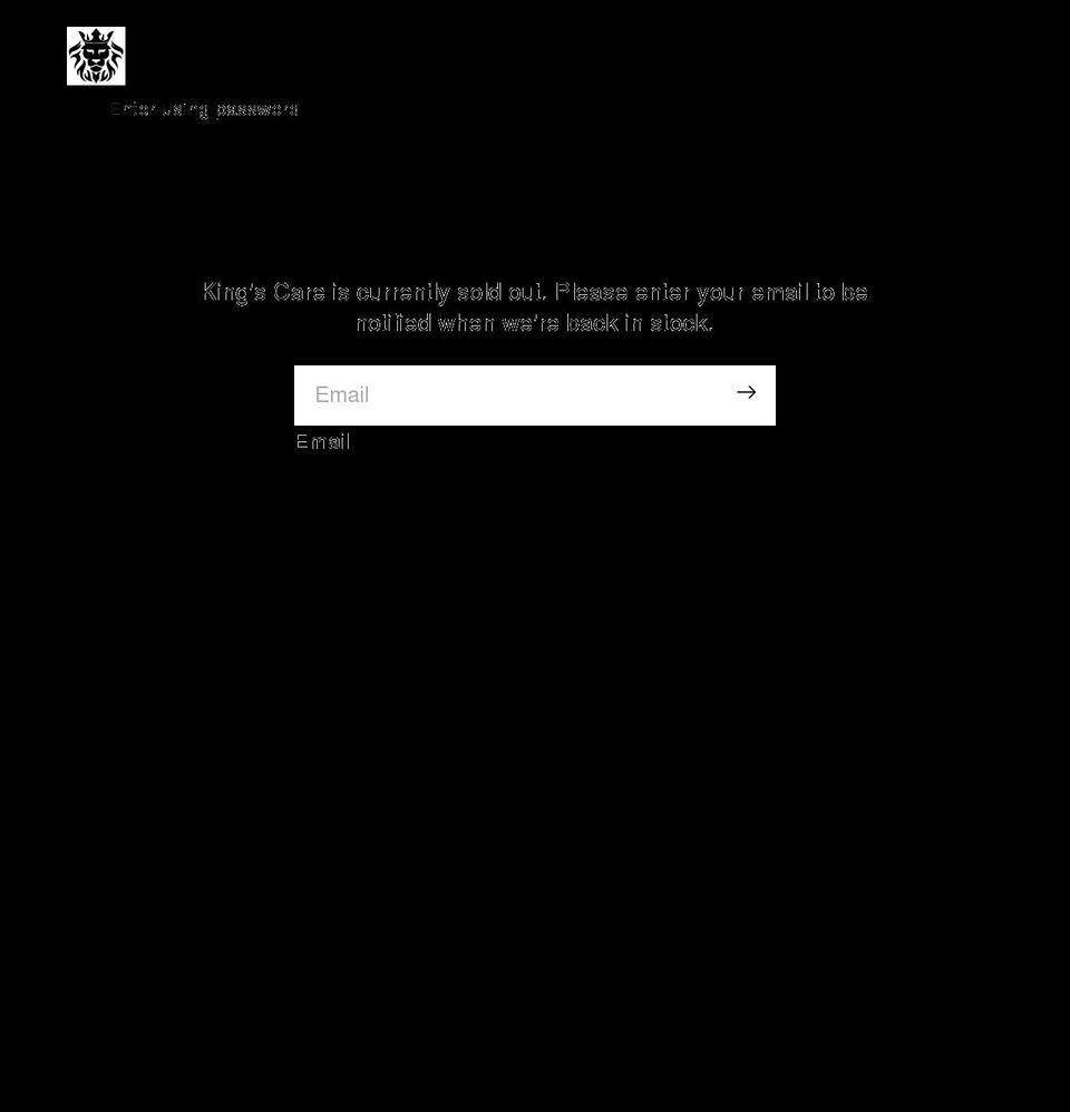 kingscare.com shopify website screenshot