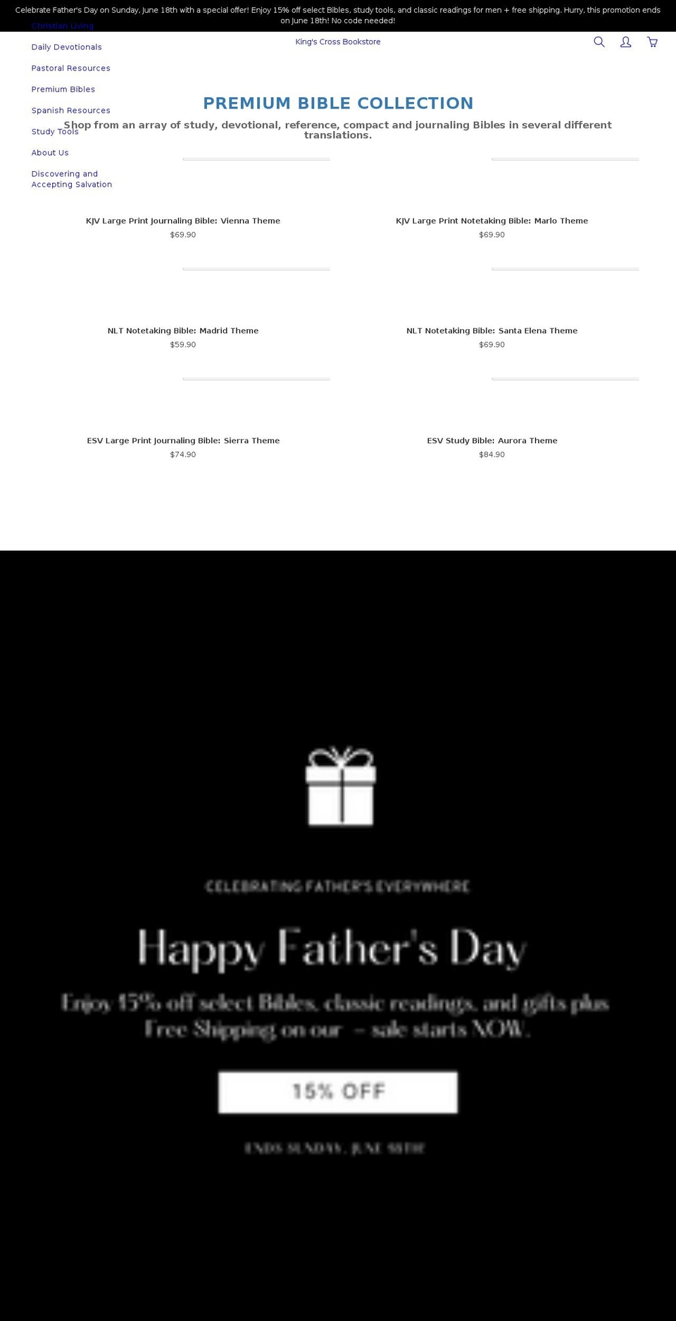 kingscrossbookstore.com shopify website screenshot