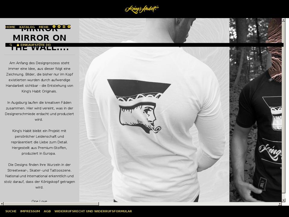 kingshabit.com shopify website screenshot
