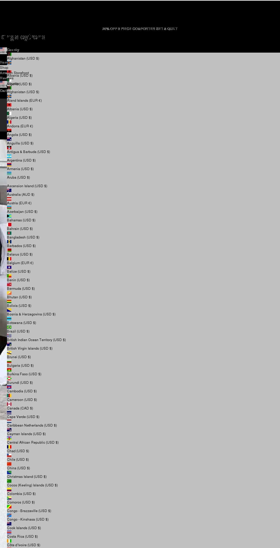 kingsleytrend.com shopify website screenshot