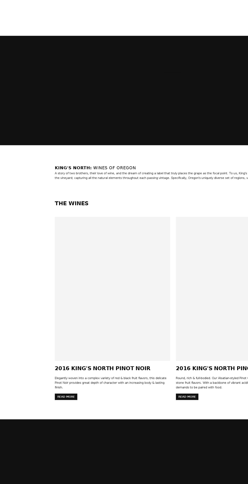 kingsnorthwine.com — Shopify storefront screenshot