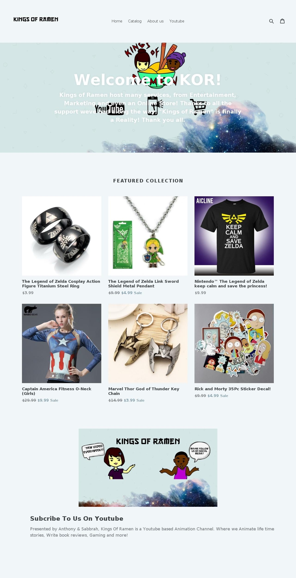 kingsoframen.com — Shopify storefront screenshot