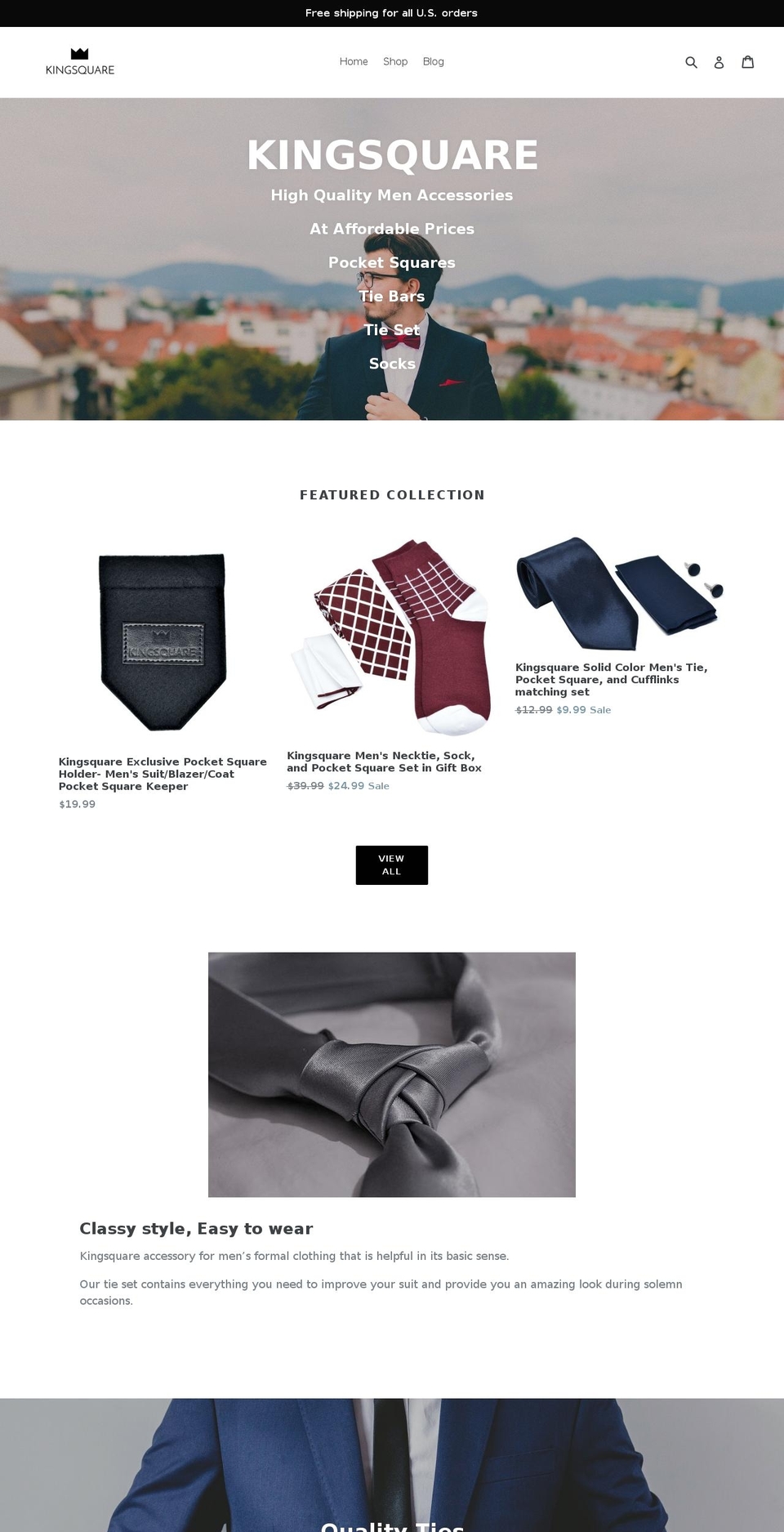kingsquare.net shopify website screenshot