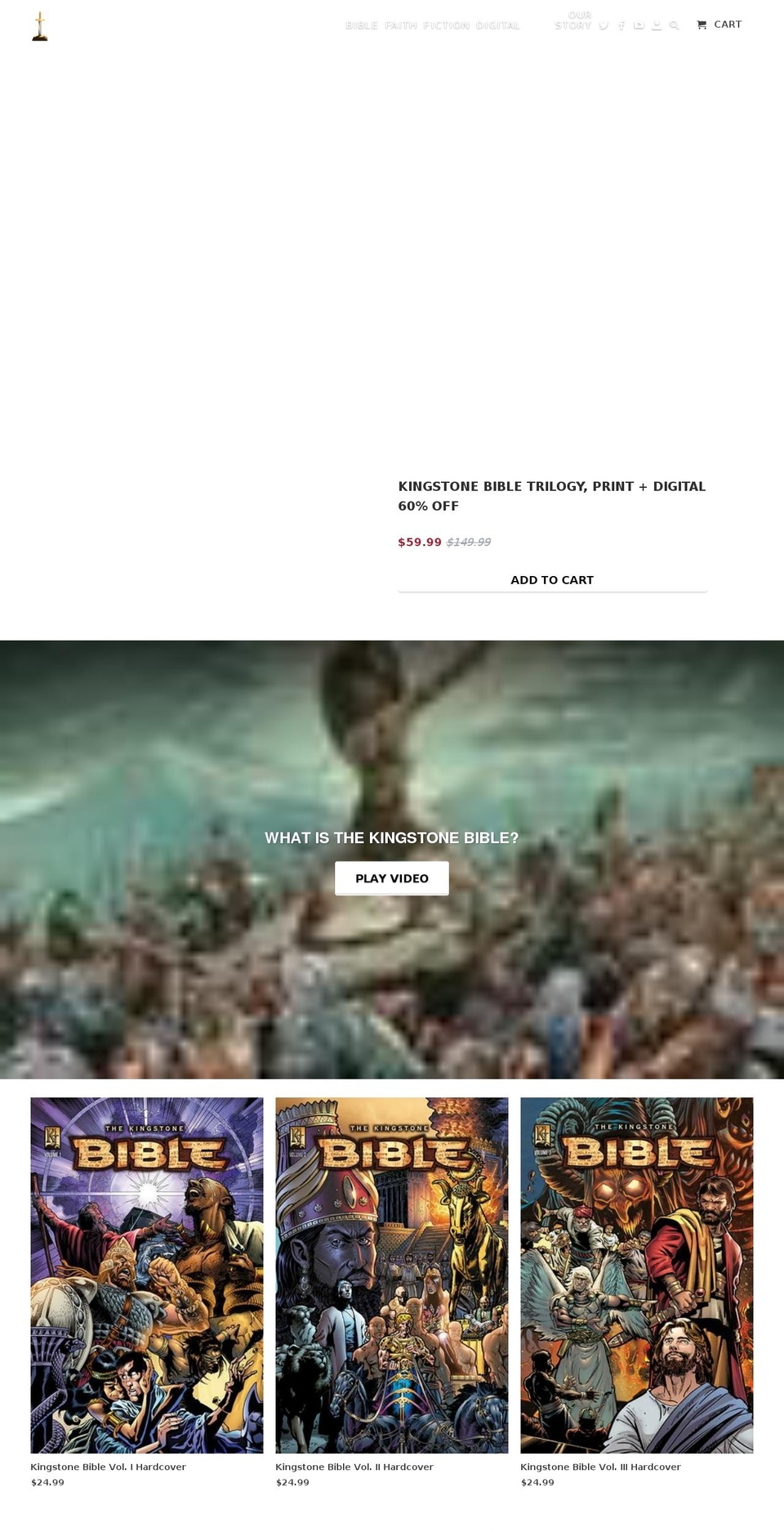 kingstonemediagroup.com — Shopify storefront screenshot