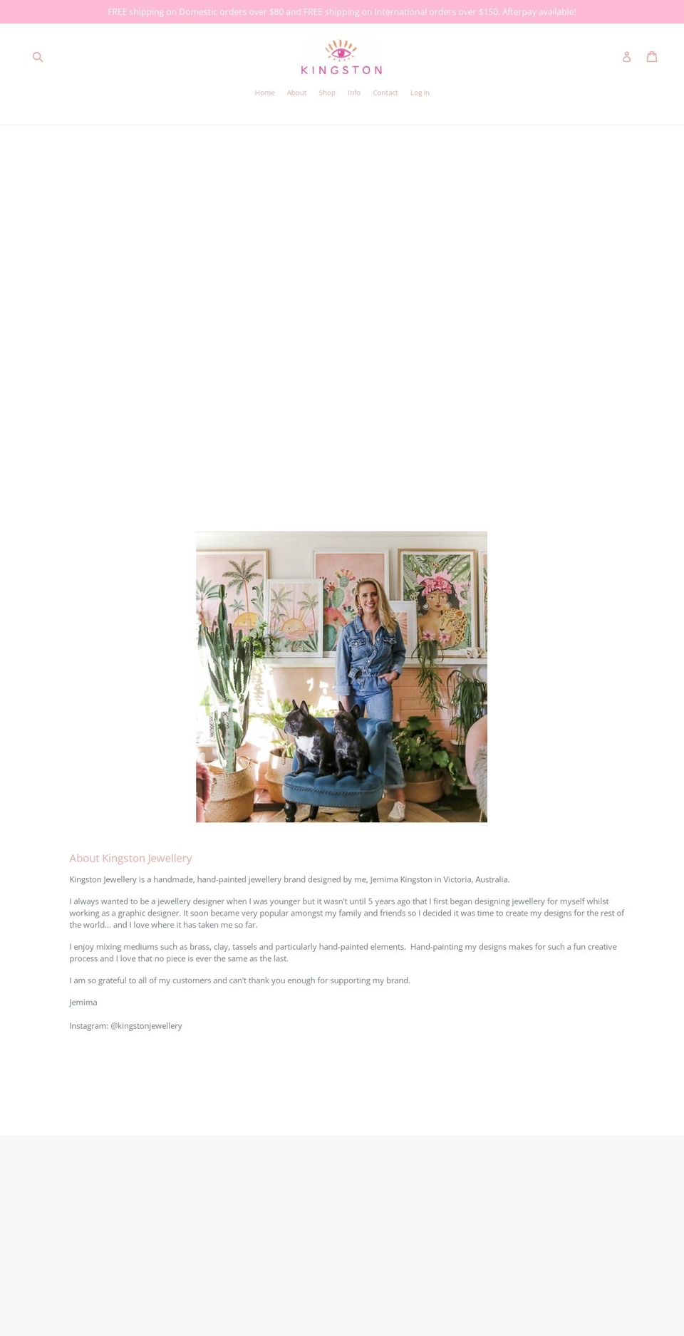 kingstonjewellery.com.au shopify website screenshot