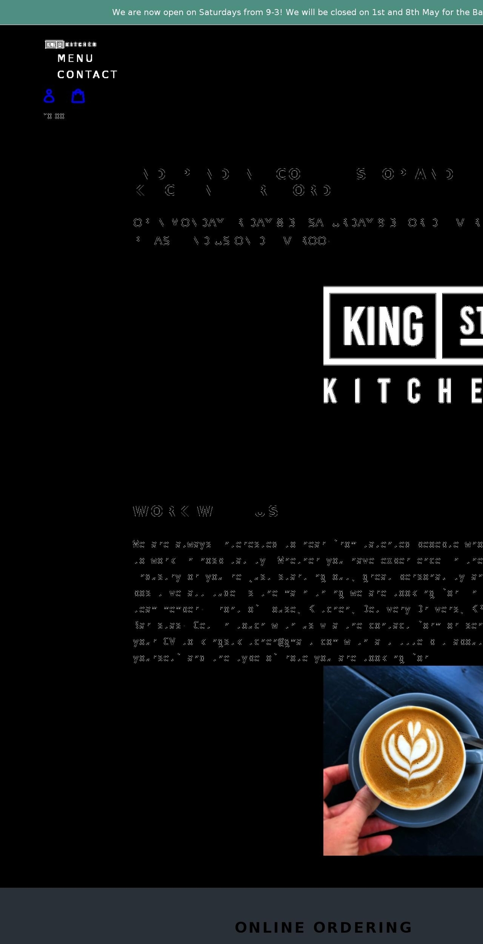 kingstreetkitchen.co.uk shopify website screenshot