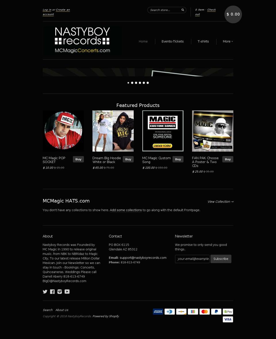 kingztour.com — Shopify storefront screenshot