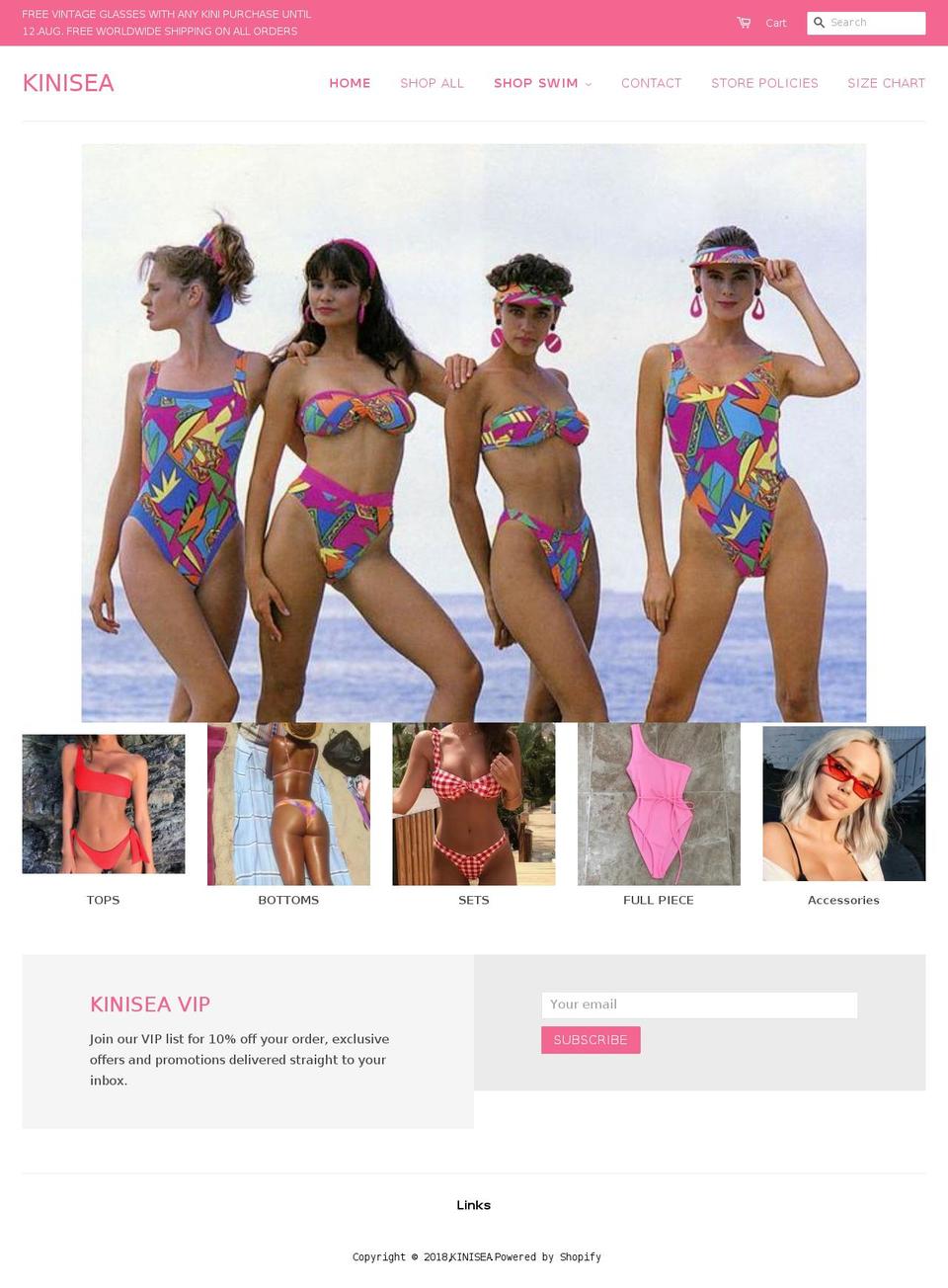 kinisea.com — Shopify storefront screenshot