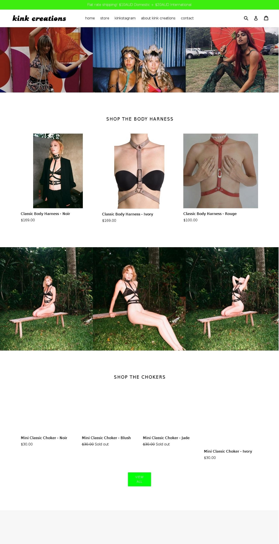 kinkcreations.com — Shopify storefront screenshot